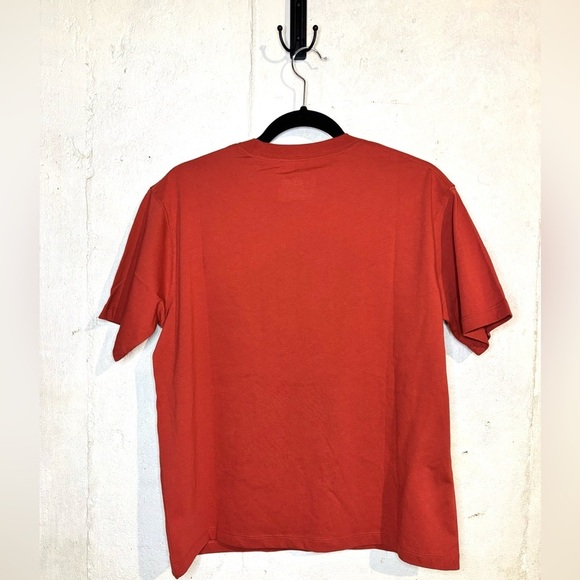 NWT Women’s Rust Colored Air Jordan Relaxed Fit Small Short Sleeve Crew Neck Tee - Picture 2 of 5